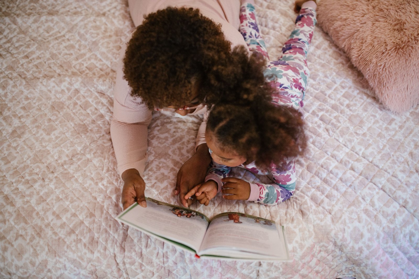 Child engaging in a calming activity